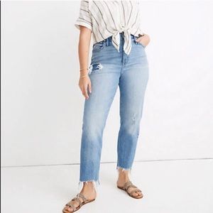 Madewell Step-hem Classic Straight Jeans Corrie 30
